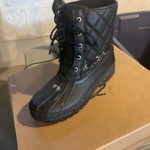 Sperry Black Ladies Duck Boot